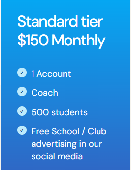 Standard tier $150 Monthly